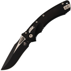 Фото Складной нож Microtech Amphibian, сталь М390 с покрытием, рукоять алюминий, черный