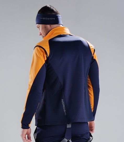 Nordski Premium лыжный жилет мужской orange-blueberry - 8