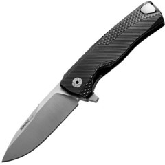 Фото Нож складной LionSteel ROK A BS, сталь Satin Finish Böhler M390, рукоять алюминий, чёрный