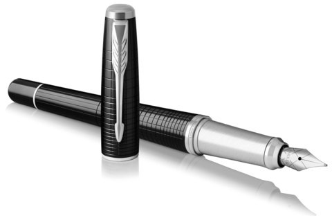 Ручка перьевая Parker Urban Premium F312, Ebony Metal CT, F (1931613)