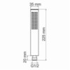 WasserKRAFT Glan A209 Ручной душ, цвет: чёрный