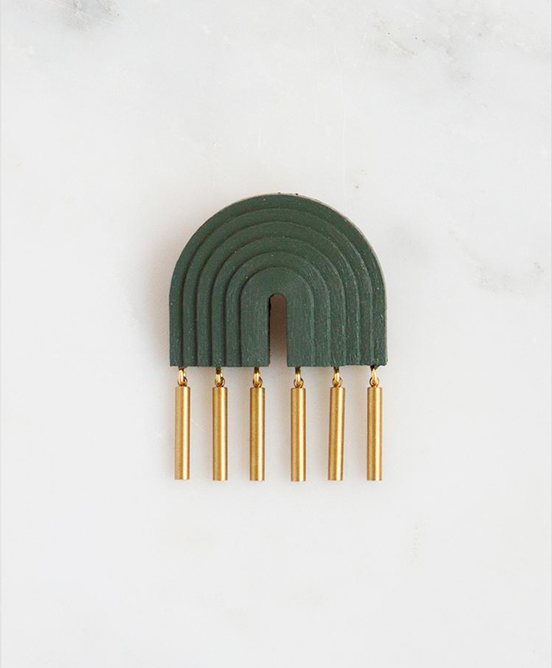 Брошь Illusion Brooch Green