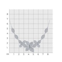 Колье ЛЕПЕСТКИ из серебра 925 пробы с фианитами