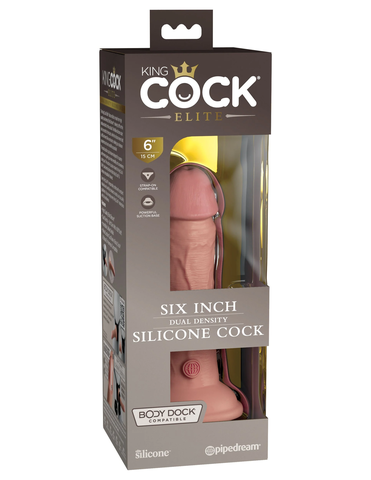 Фаллоимитатор KC Elite 6" Dual Density Silicone Dong-Light Pipedream 577021PD