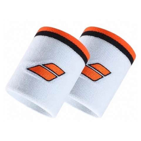Набор напульсников Babolat TERRY JUMBO WRISTBAND (10x8см) White/Orange арт. 231524