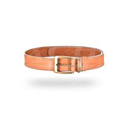 Ремень поясной мужской светло-золотой 35 мм, ХСН