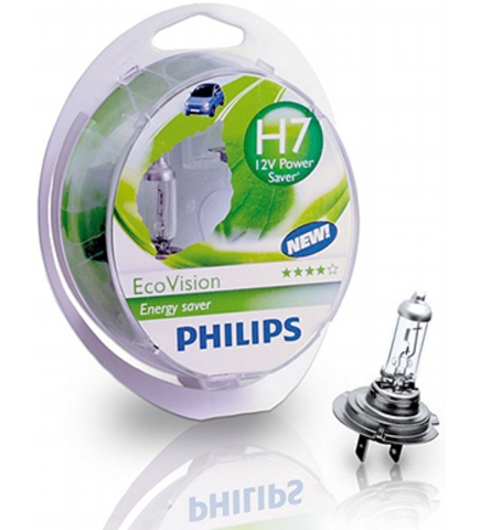 Галогенные лампы Philips H7 Eco Vision +10% (2шт.) Галогенные лампы Philips H7 Eco Vision +10% (2шт.)
