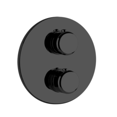 Gessi Goccia 33844#299 Встраиваемый термостат, подключение на 3/4”, с переключателем на 2 выхода(внешние части), цвет: черный фото