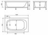 BelBagno BB-140-SCR Передняя панель для акриловой ванны, цвет: белый
