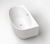 BelBagno BB83-1500-W0 Пристенная акриловая ванна в комплекте со сливом (донным клапаном), цвет: белый