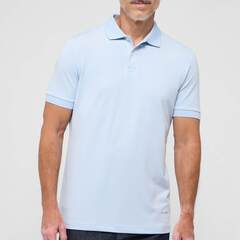 Поло мужское Eterna Slim Fit 2225-G16P-15 голубое, короткий рукав