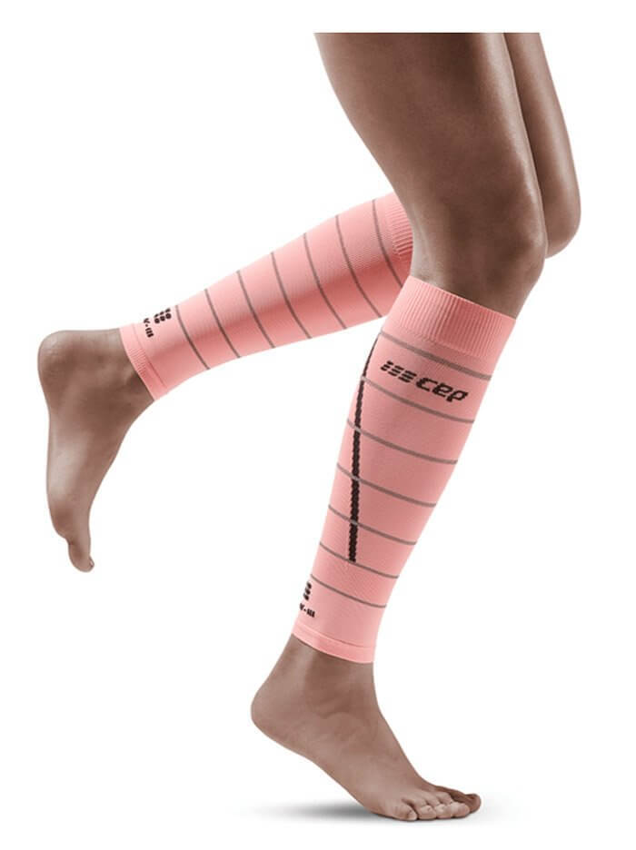 Женские компрессионные гетры CEP Reflective светло-розовые - 3