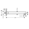 Hansgrohe Vernis Shape 26405000 Держатель душа 24 см, хр