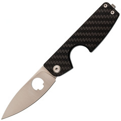 Фото Складной нож для сигар Daggerr Cigarknife CF, сталь VG-10, рукоять карбон, черный