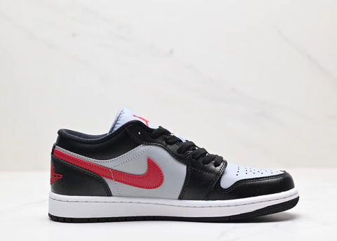 Air Jordan 1 Low 'Wolf Grey/Gym Red' 