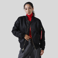 Бомбер Alpha Industries MA-1 W Black (Черный)