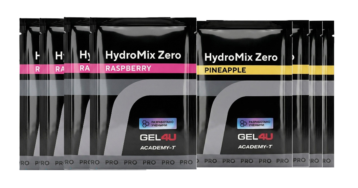 Напиток с электролитами в порошке набор GEL4U HidroMix Zero малина-ананас - 2