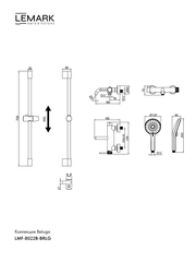 Смеситель для ванны Lemark LMF-8022B-BRLG 