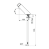Delabie 794100 TEMPOMIX 3 (раковина) без запорного вентиля F3/8" ~7 сек