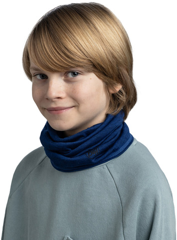 Картинка шарф-труба Buff Wool lightweight Solid Cobalt - 2