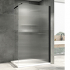 Abber Immer Offen AG61091R8 Душевая перегородка, цвет: чёрный