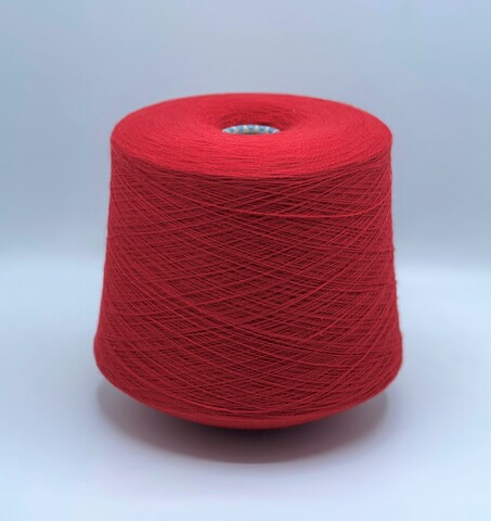 Tollegno (пр.Италия), art- Elastelle, 2/40 2000м/100гр. 95%меринос, 5%эластан , цвет-Красный арт-21390