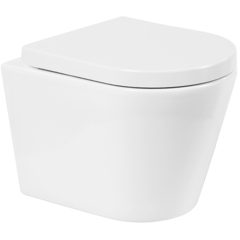 BelBagno BB053CHR/BB865SC Унитаз подвесной безободковый, цвет: белый фото
