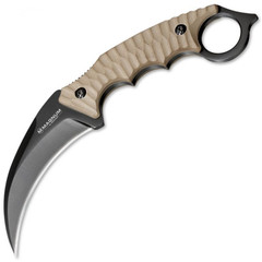 Фото Нож-керамбит Boker Magnum Spike Karambit, сталь 440A, рукоять G10, песочный