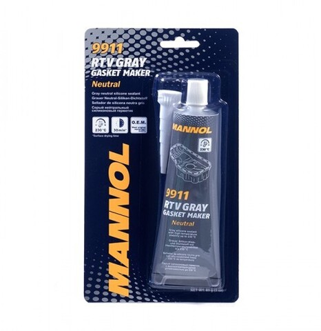 MANNOL Герметик прокладок  9911 (от -40С до +230С) Серый 85гр