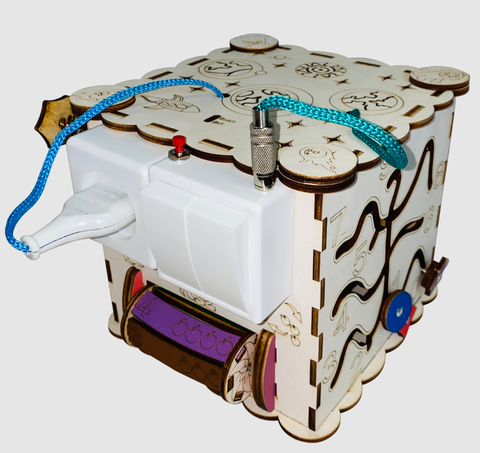БизиКуб с Электрикой 16x16x16 см