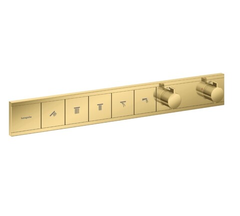 Hansgrohe RainSelect 15384990 Термостатический смеситель для ванны для 5 потреб. (золото полированное)