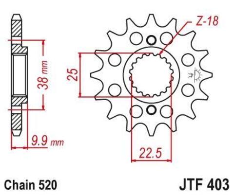 Звезда ведущая JTF403 13