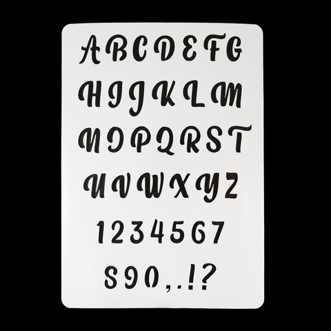 Трафарет «Английский алфавит №2», 20*28 см