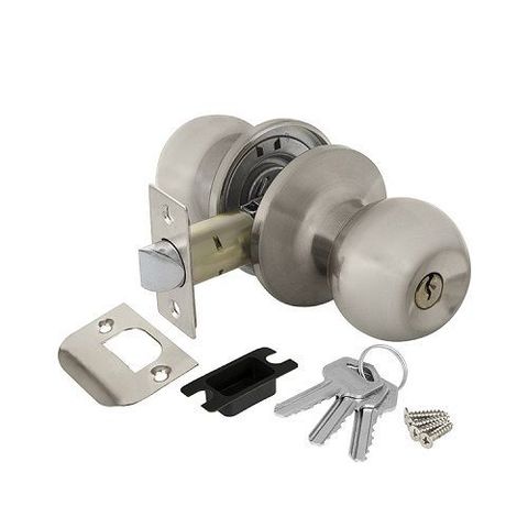 Ручка защелка AJAX 6082 SN-E (кл./фик.) мат.никель /39539/