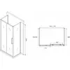 Abber AG30170BH-S75B-S75B Душевой уголок, 170x75x195, цвет: чёрный