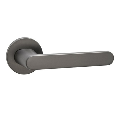 Ручка дверная PUERTO AL 545-06 MBN slim (матовый черный никель)