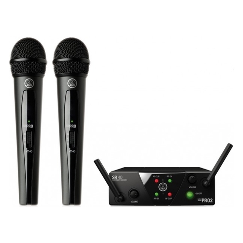 WMS40 Mini2 Mix Set US45AC (660.7/662.3МГц) радиосистема с приёмником SR40 Mini Dual, 1 портативным и 1 ручным передатчиками