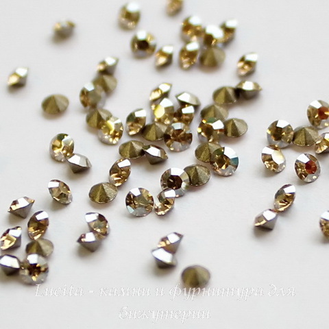 1028 Стразы Сваровски Crystal Golden Shadow PP 14 (2-2,1 мм), 10 штук ()