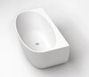BelBagno BB83-1500-W0 Пристенная акриловая ванна в комплекте со сливом (донным клапаном), цвет: белый