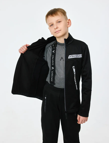 Детская лыжная куртка Arswear Softshell Rase Kids черная
