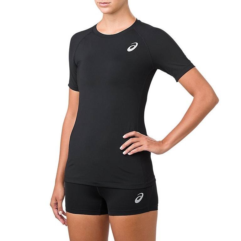 Беговая футболка женская Asics Baselayer SS черная