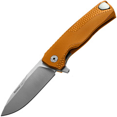 Фото Нож складной LionSteel ROK A OS, сталь Böhler M390 Satin Finish, рукоять алюминий, оранжевый