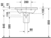 Duravit P3 Comforts 2332650000 Раковина мебельная