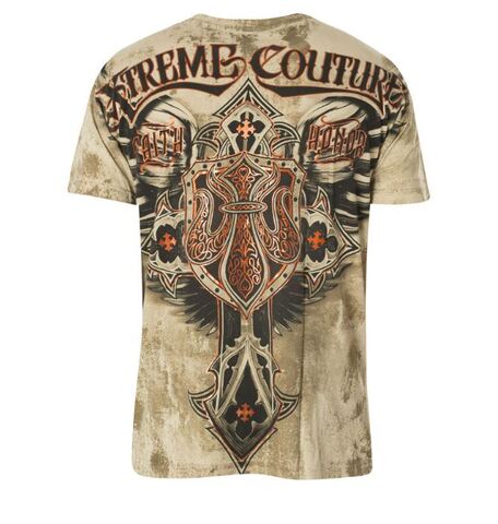 Xtreme Couture | Футболка мужская Lockdown Sand X1668 от Affliction сзади