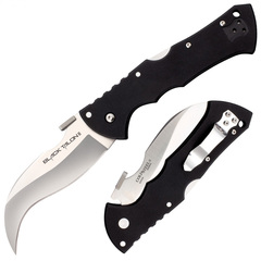 Фото Нож складной Cold Steel Black Talon II Plain Edge, сталь CPM S35VN, рукоять G10, черный