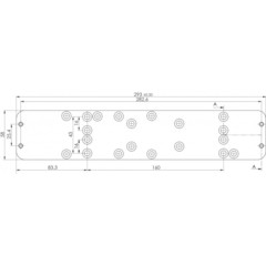 A126 Монтажная пластина прямая для DC340/347 ASSA ABLOY