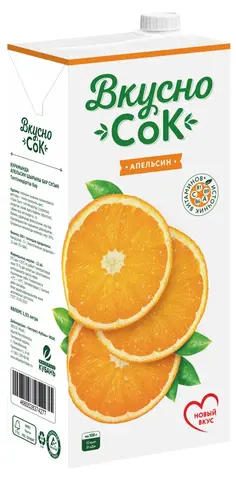 Напиток ВКУСНО СОК апельсин 0,2л