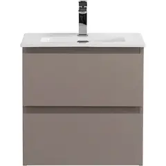 BelBagno KRAFT 39-500/390-2C-SO-СO База под раковину подвесная с фрезерованными ручками по всей длине фасада с 2 выкатн. ящ.,Бежевый Мат.,500x395x500 фото