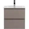 BelBagno KRAFT 39-500/390-2C-SO-СO База под раковину подвесная с фрезерованными ручками по всей длине фасада с 2 выкатн. ящ.,Бежевый Мат.,500x395x500