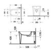 Duravit White Tulip 22931000001 Биде напольное 370x580х420 мм, с переливом, с 1 отв под смеситель, с WonderGliss, цвет: белый